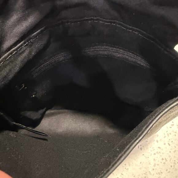 Fossil Black Small Leather Flap Crossybody Bag Everyday Minimalist Chic Luxe - Picture 5 of 7